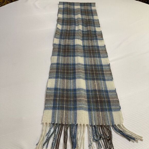 James Pringle Weavers Wool Plaid VTG Scarf - Picture 4 of 5